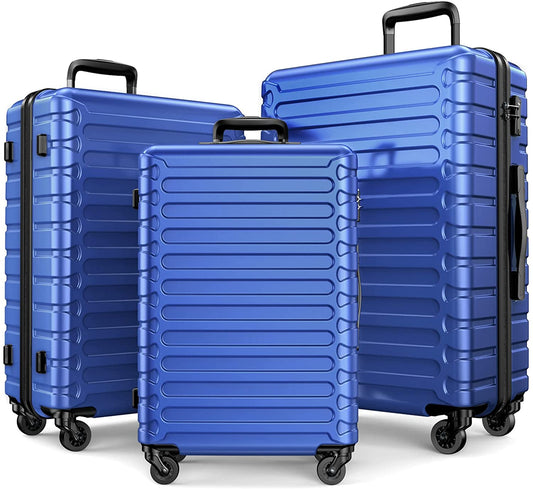 Luggage Sets Expandable ABS Hardshell 3pcs Clearance Luggage Hardside Lightweight Durable Suitcase sets Spinner Wheels Suitcase with TSA Lock