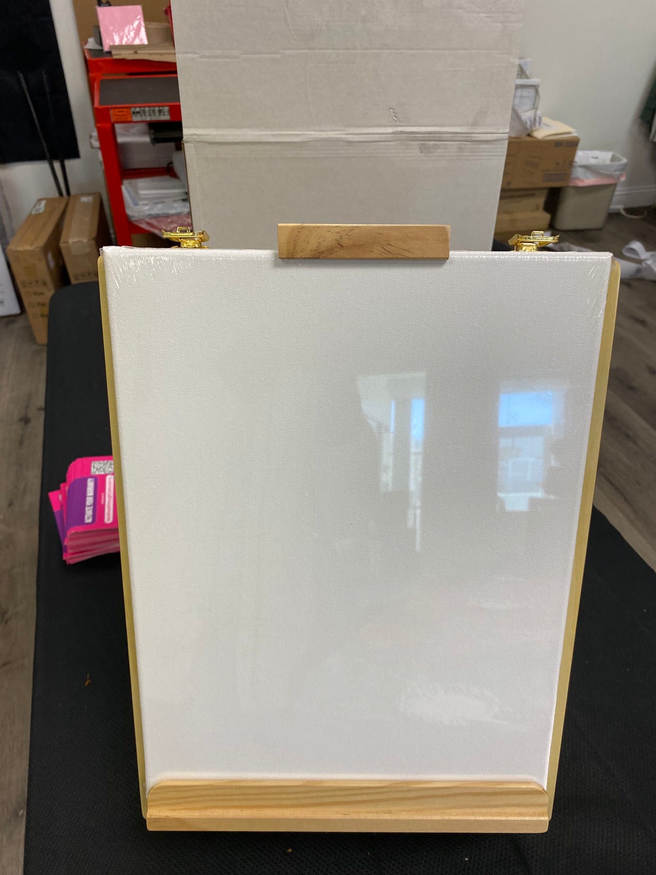 Art Easel Box Acrylic Paint Set with Portable Table Display Stand, Acrylic Paint, Canvas Panels