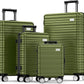 Luggage Sets 4-Piece (16/20/24/28)" Expandable Suitcases with Wheels PC+ABS Durable Hardside Luggage Clearance Travel Luggage Olive Green
