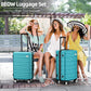 Luggage Sets 3 Piece Hardside Expandable Luggage Set Clearance Suitcase Sets