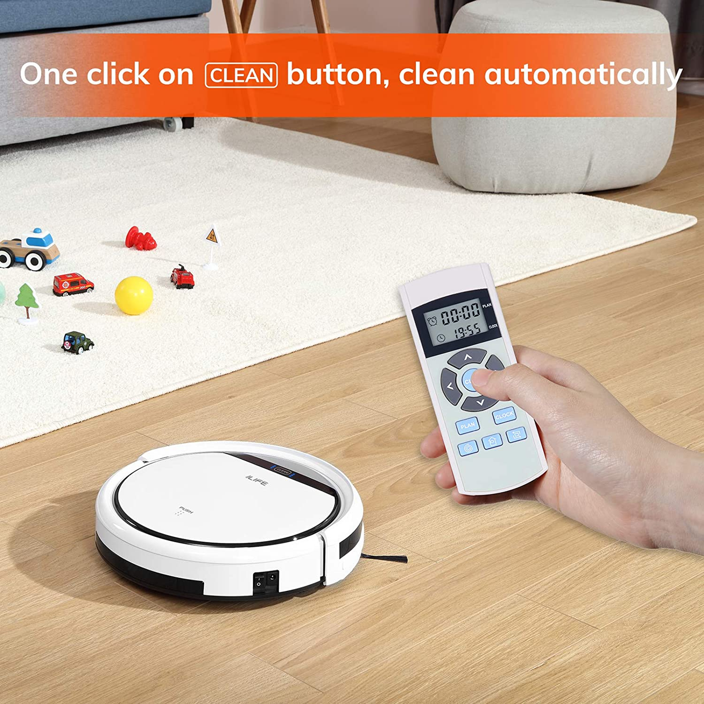 V3S Pro Robot Vacuum Cleaner, Tangle-Free Suction , Slim, Automatic Vacuum