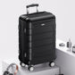 Durable Suitcase Double Wheels TSA Lock Black  Luggage