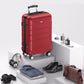 PC+ABS Durable Suitcase Double Wheels TSA Lock Bright Red
