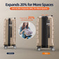 Expandable PC+ABS Durable Suitcase Sets Double Wheels TSA Lock Champagne
