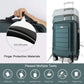 Luggage Sets Expandable Suitcase Double Wheels TSA Lock (ArmyGreen)