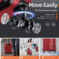 PC+ABS Durable Suitcase Double Wheels TSA Lock Bright Red