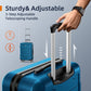 Luggage Sets Expandable PC+ABS Durable Suitcase Sets Double Wheels TSA Lock Sea Blue