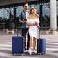 Luggage Sets Expandable PC+ABS 3pcs Suitcase Double Wheels TSA Lock