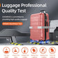 Luggage Sets Expandable PC+ABS 3pcs Suitcase Double Wheels TSA Lock Rose Gold