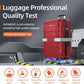 PC+ABS Durable Suitcase Double Wheels TSA Lock Bright Red