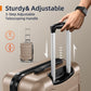 Expandable PC+ABS Durable Suitcase Sets Double Wheels TSA Lock Champagne