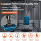 Luggage Sets Expandable PC+ABS Durable Suitcase Sets Double Wheels TSA Lock Sea Blue