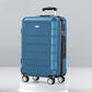 Luggage Sets Expandable PC+ABS Durable Suitcase Sets Double Wheels TSA Lock Family set-Navy