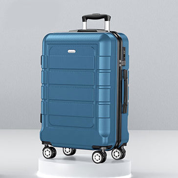 Luggage Sets Expandable PC+ABS Durable Suitcase Sets Double Wheels TSA Lock Family set-Navy