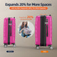 Luggage Sets Expandable PC+ABS Durable Suitcase Sets Double Wheels TSA Megenta