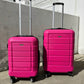 Luggage Sets Expandable PC+ABS Durable Suitcase Sets Double Wheels TSA Megenta