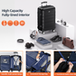 Black Luggage Sets Durable Suitcase Double Wheels TSA Lock 3pcs